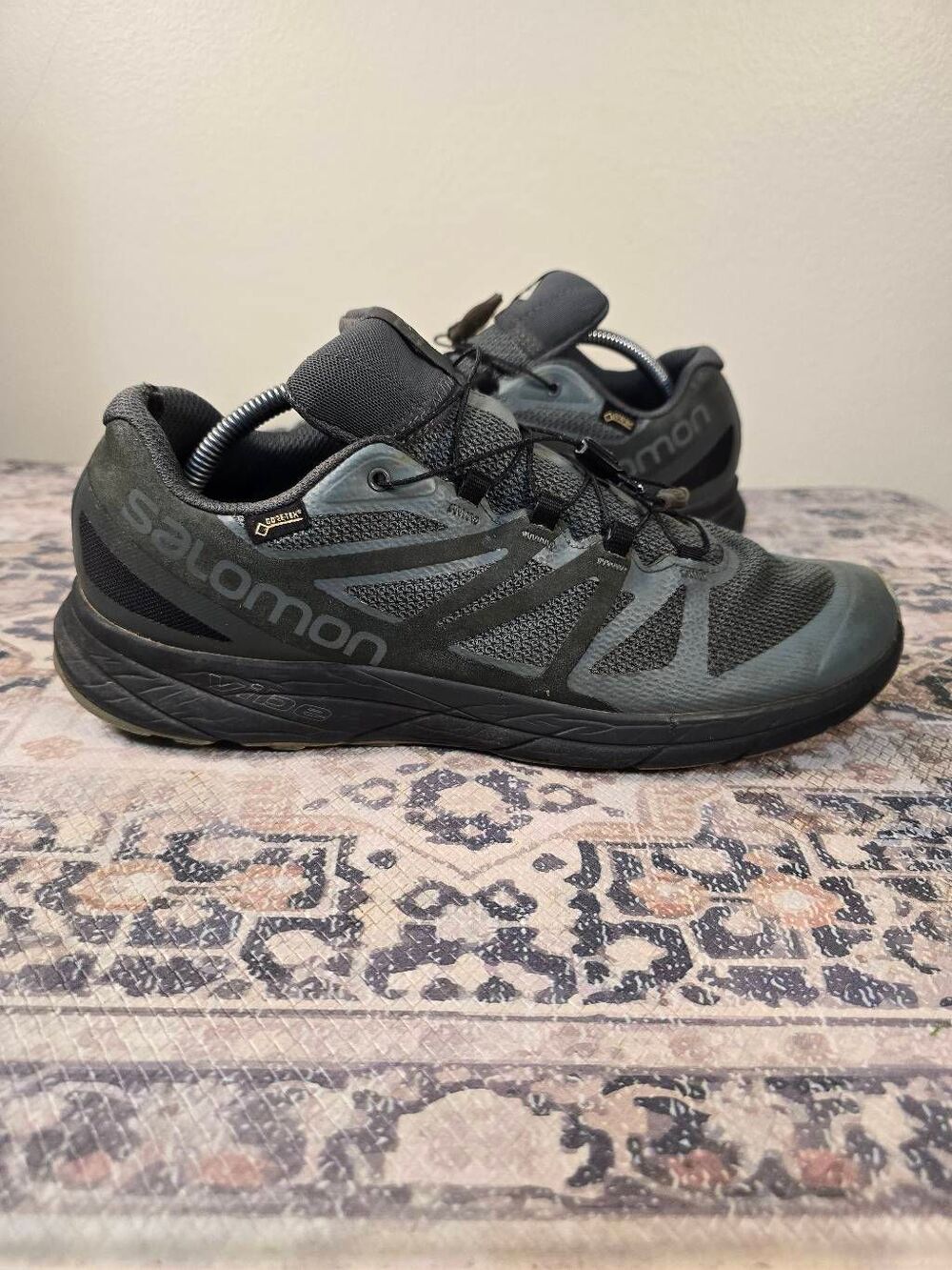 Salomon Sense Ride GTX Invisible Fit Teal Trail Men's Running Shoes Size 11.5